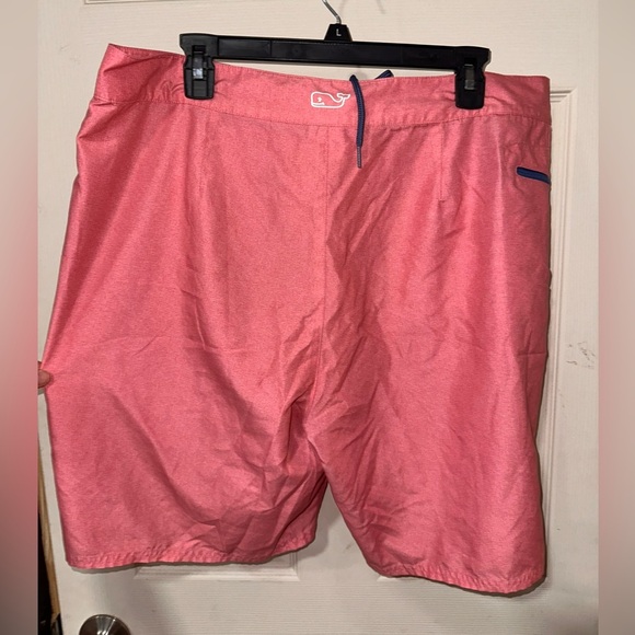 Men's Vineyard Vines Pink Swim Shorts - Picture 2 of 2
